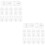 24Pcs Transparent Small Box Hasp Latch Plastic Jewelry Box Locks 6