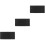 3Pcs Multipurpose Black Rubber Desk Mat Gaming Mousepad Large 7