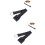 2St Verstelbare Cello Floor Strap Zwarte Duurzame Antislip Performance 7