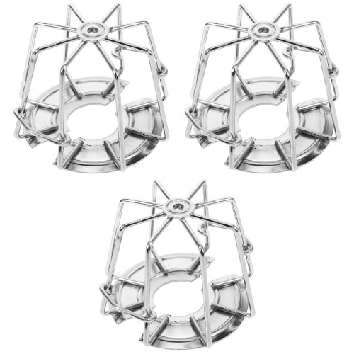 3Pcs Silver Metal Sprinkler Head Protectors Iron Fire Sprinkler Covers 2