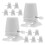 48Pcs Replacement Windup Parts for DIY Clockwork Robot Toys Grey 2