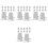 48Pcs Replacement Windup Parts for DIY Clockwork Robot Toys Grey 5