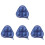 4Pcs Durable Blue Table Tennis Storage Bag Eva Carrying Case 4