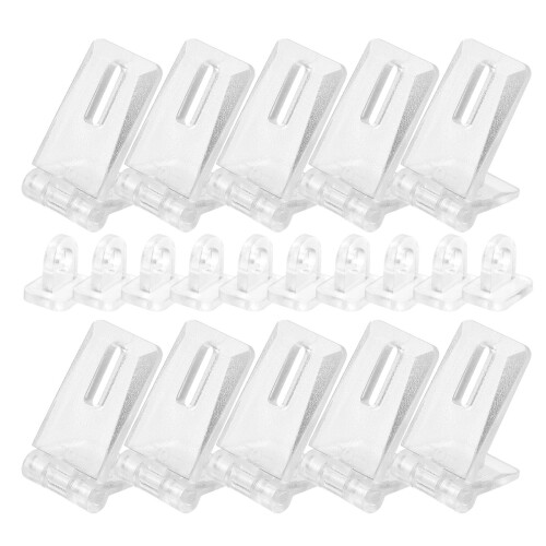 30Sets Durable Transparent Plastic Locks for DIY Boxes and Pet Cages 2