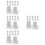 48Pcs Replacement Windup Parts for DIY Clockwork Robot Toys Grey 9