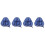 4Pcs Durable Blue Table Tennis Storage Bag Eva Carrying Case 6