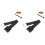 2St Verstelbare Cello Floor Strap Zwarte Duurzame Antislip Performance 3