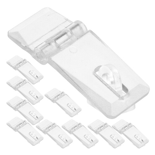 30Sets Durable Transparent Plastic Locks for DIY Boxes and Pet Cages 1
