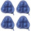 4Pcs Durable Blue Table Tennis Storage Bag Eva Carrying Case 7
