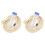 2Sets Durable Blue Pig Saliva Sampling Cotton Rope with Plastic Tubes 4