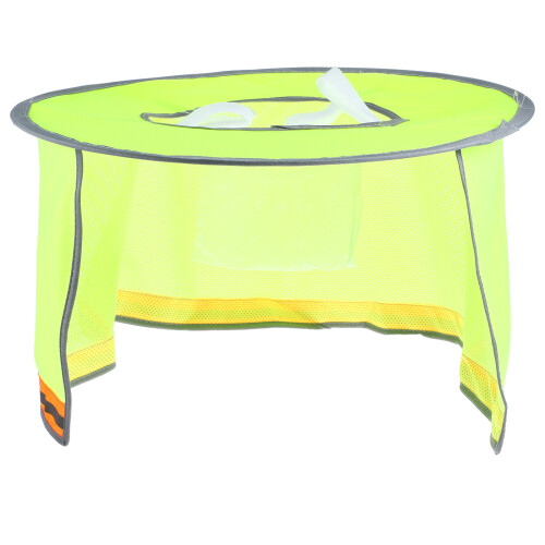 5Pcs Hardhat Sun Shade Yellow Full Brim Visor Neck Shield for Workers