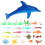 8Sets Assorted Color Marine Animal Models Fun Desktop Decor 3