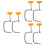 6Pcs Adjustable Pasta Maker Fixing Clips Multi Color Clamp Set 8