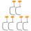 6Pcs Adjustable Pasta Maker Fixing Clips Multi Color Clamp Set 4