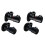 4Pcs Durable Brass Flow Control Valve Black Shut Off Valve for Shower 3