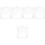 5Pcs White Plastic Garbage Can Handle Ring Easy Install Replacement 6
