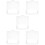5Pcs White Plastic Garbage Can Handle Ring Easy Install Replacement 10
