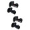 4Pcs Durable Brass Flow Control Valve Black Shut Off Valve for Shower 8