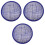 3Pcs Lightweight Linen Hat Base Blue Mesh for Headdress Making 4