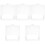5Pcs White Plastic Garbage Can Handle Ring Easy Install Replacement 5