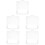 5Pcs White Plastic Garbage Can Handle Ring Easy Install Replacement 8