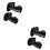 4Pcs Durable Brass Flow Control Valve Black Shut Off Valve for Shower 7