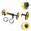 4Sets Accessoires Voor Easy Wheel Extender Aluminium Zwart 10