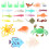 8Sets Assorted Color Marine Animal Models Fun Desktop Decor 8