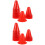 40St Kleurrijke Plastic Trainingscones Rood Voor Roller Skating 6