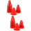 40St Kleurrijke Plastic Trainingscones Rood Voor Roller Skating 8