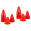 40St Kleurrijke Plastic Trainingscones Rood Voor Roller Skating 5