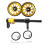 4Sets Accessoires Voor Easy Wheel Extender Aluminium Zwart 11