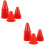 40St Kleurrijke Plastic Trainingscones Rood Voor Roller Skating 7