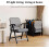Folding Office Chair with Ergonomic Back Support, Padded Seat, Mesh Back, Steel Frame, Black 5