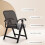 Folding Office Chair with Ergonomic Back Support, Padded Seat, Mesh Back, Steel Frame, Black 3