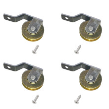 8 Pack 1 Inch Stainless Steel Sliding Screen Door Rollers with V Bias Spring for Smooth Patio DIY