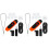 2Ensembles Kazoo Rouge ABS Électrique Pour Apprentissage Musical 4