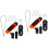 2Ensembles Kazoo Rouge ABS Électrique Pour Apprentissage Musical 6