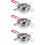 3Ensembles Bol À Cire Argenté Long Manche Usage Durable 10