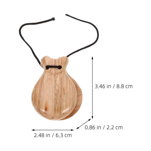 2Pièces En Bois À Main Instruments Percussion Multiusages 1