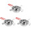 3Ensembles Bol À Cire Argenté Long Manche Usage Durable 4