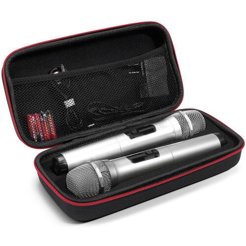 5Pièces Pochette Microphone Rigide Eva Résistante Et Facile À