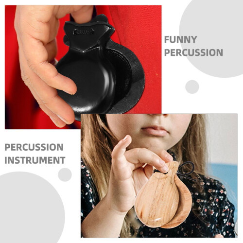 2Pièces En Bois À Main Instruments Percussion Multiusages 2
