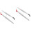 4Pièces Pinces Courbées Pointe Caoutchouc Inox Outils Maison 5