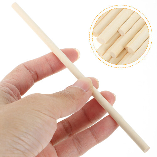 100Pièces Bâtons En Bois Beige Pour Déco DIY 2