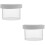 2Pièces Réservoirs D'élevage Transparent En Pour 8