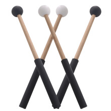 6Paires Maillets Percussion Universels Bois Et Caoutchouc Pour Scène