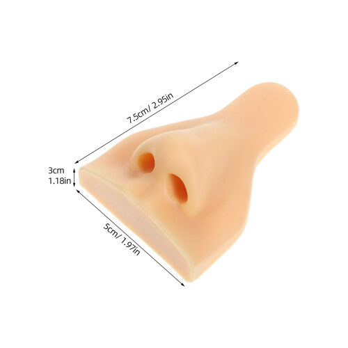 2Pièces Modèles Visage Silicone Pratique Perçage Nez Flexible 2