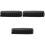 3Pièces Coussin Main Noir PU, Repose-Bras Confort 3