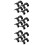 12Pièces De Conversion Guidon En Alliage Aluminium Noir 8